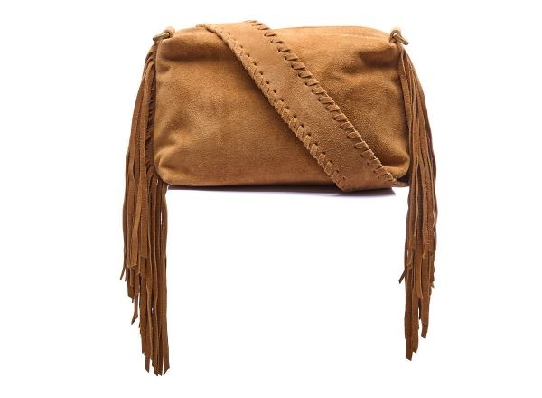 Chabo Suede Stormy Fringes Small Shoulderbag