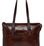 Castelijn & Beerens Dames Laptop schoudertas 15,6" RFID | cognac