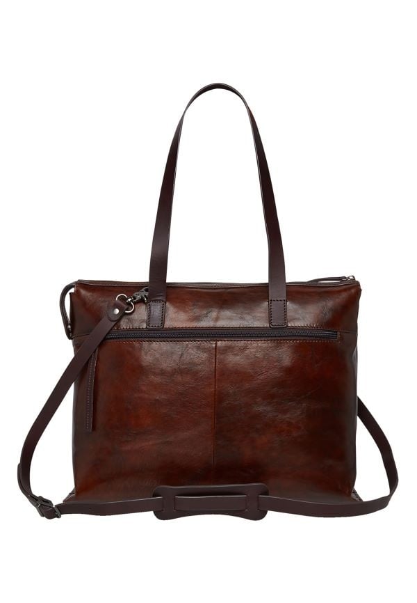 Castelijn & Beerens Dames Laptop schoudertas 15,6" RFID | cognac