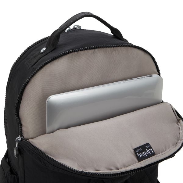 Kipling SEOUL Grote Rugzak Met Laptop Bescherming Black