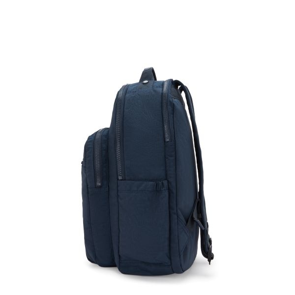 Kipling SEOUL Grote Rugzak Met Laptop Bescherming Blue Bleu