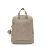 Kipling KAZUKI Middelgrote rugzak met laptopbescherming soft taupe