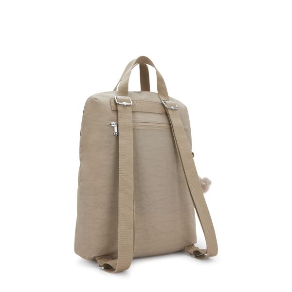 Kipling KAZUKI Middelgrote rugzak met laptopbescherming soft taupe