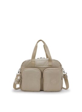 Kipling DEFEA XL Middelgrote weekendtas met laptopvak , soft taupe