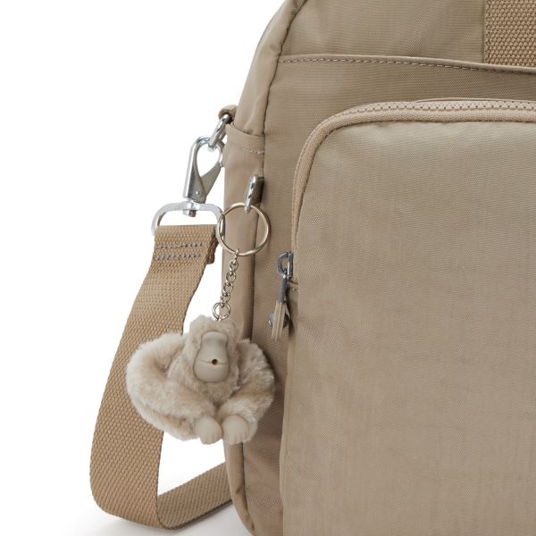 Kipling DEFEA XL Middelgrote weekendtas met laptopvak , soft taupe