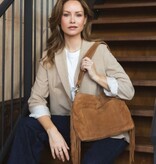 Chabo Suede Stormy Fringes Big Shoulderbag Light cognac