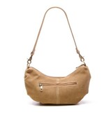 Chabo Suede Bobby Banana Bag, Sand