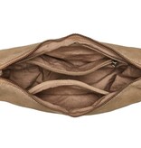 Chabo Suede Bobby Banana Bag, Sand