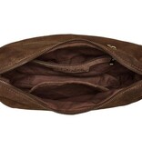 Chabo Suede Bobby Banana Bag,  Cacao