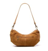 Chabo Suede Bobby Banana Bag,  Light Cognac