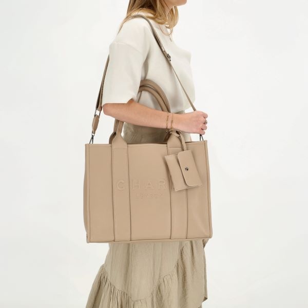 CHARM LONDON BAGS Bond Laptoptas sand