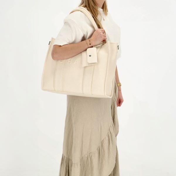 CHARM LONDON BAGS  Bond Laptoptas  off white