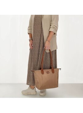 CHARM LONDON BAGS Buckingham Shopper - 1289 Dots,   Taupe