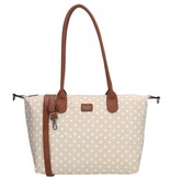 CHARM LONDON BAGS   Buckingham Laptoptas 15  inch taupe wit
