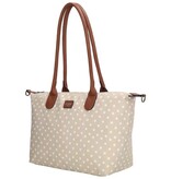CHARM LONDON BAGS   Buckingham Laptoptas 15  inch taupe wit