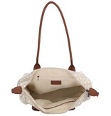 CHARM LONDON BAGS   Buckingham Laptoptas 15  inch taupe wit