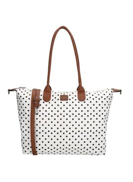 CHARM LONDON BAGS Buckingham Laptoptas 15 inch wit zwart