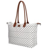 CHARM LONDON BAGS   Buckingham Laptoptas 15  inch wit zwart