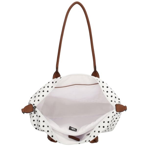 CHARM LONDON BAGS   Buckingham Laptoptas 15  inch wit zwart