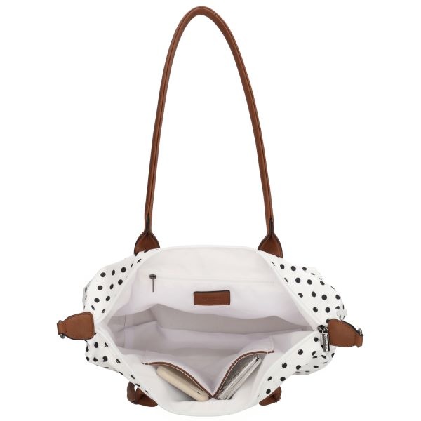 CHARM LONDON BAGS   Buckingham Laptoptas 15  inch wit zwart