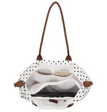 CHARM LONDON BAGS   Buckingham Laptoptas 15  inch wit zwart