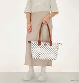 CHARM LONDON BAGS  Buckingham Shopper - 1289 Dots wit zwart