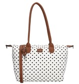 CHARM LONDON BAGS  Buckingham Shopper - 1289 Dots wit zwart