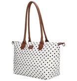 CHARM LONDON BAGS  Buckingham Shopper - 1289 Dots wit zwart