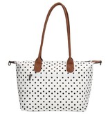 CHARM LONDON BAGS  Buckingham Shopper - 1289 Dots wit zwart