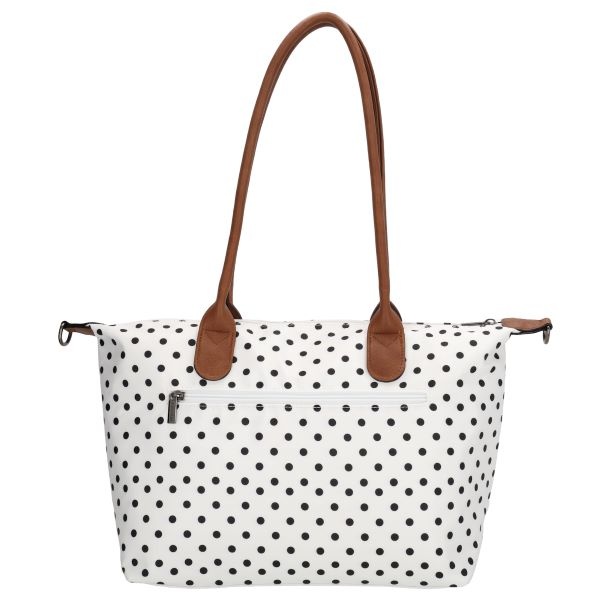 CHARM LONDON BAGS  Buckingham Shopper - 1289 Dots wit zwart