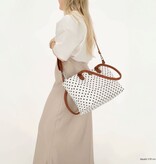 CHARM LONDON BAGS  Buckingham Shopper - 1289 Dots wit zwart