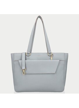 LouLou CELINE Blue Aura GOLD Luxe- licht blauwe werktas