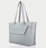 LouLou CELINE Blue Aura GOLD Luxe- licht blauwe werktas