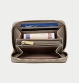 LouLou Petit Emilie Kleine leren RFID portemonnee Soft Sepia
