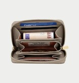 LouLou Petit Emilie Kleine leren RFID portemonnee Soft Sepia