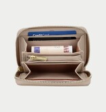 LouLou Petit Emilie Kleine leren RFID portemonnee Cashmere