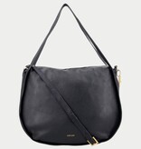 LouLou LOU L Dark Blue– leren shopper met RFID en gouden details