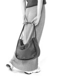 LouLou LOU L Dark Blue– leren shopper met RFID en gouden details