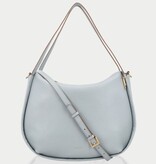 LouLou LOU L Blue Aura– leren shopper met RFID en gouden details