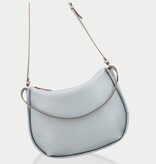 LouLou LOU L Blue Aura– leren shopper met RFID en gouden details