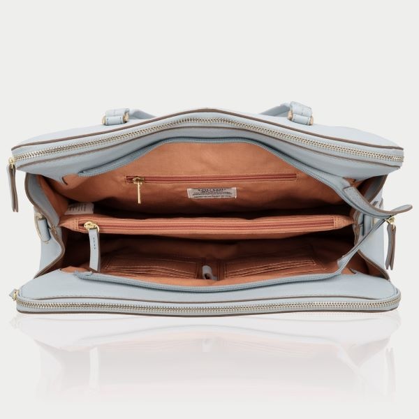 LouLou Laptop schoudertas OLIVIA Blue Aura