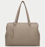 LouLou Laptop schoudertas OLIVIA Soft Sepia