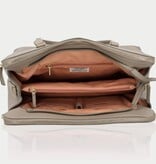 LouLou Laptop schoudertas OLIVIA Soft Sepia