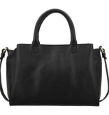 LouLou Dames leren schoudertas Vera Black