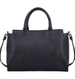 LouLou Dames leren schoudertas Vera Dark Blue