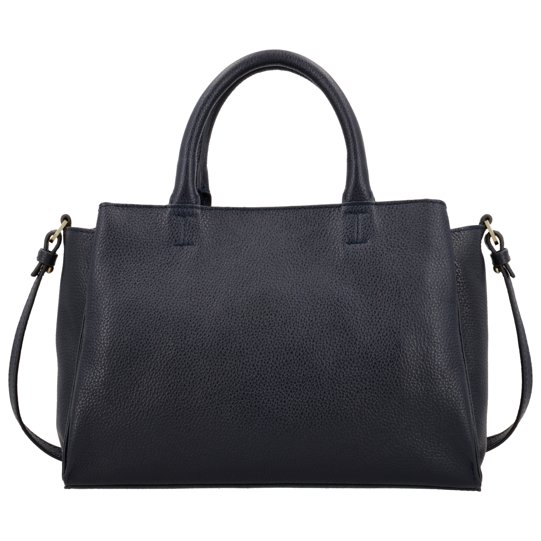 LouLou Dames leren schoudertas Vera Dark Blue