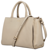 LouLou Dames leren schoudertas Vera Beige
