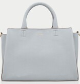 LouLou Dames leren schoudertas Vera Blue Aura