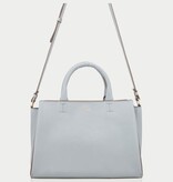 LouLou Dames leren schoudertas Vera Blue Aura