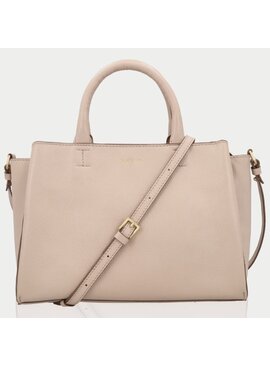 LouLou Dames leren schoudertas Vera Soft Sepia